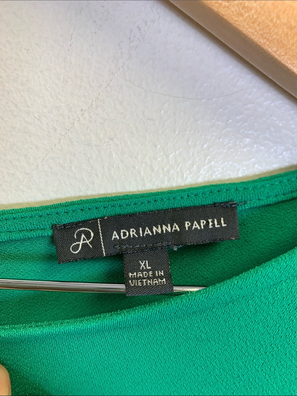 Adrianna Papell Green Ruffle Sleeve Blouse - Picture 2 of 5